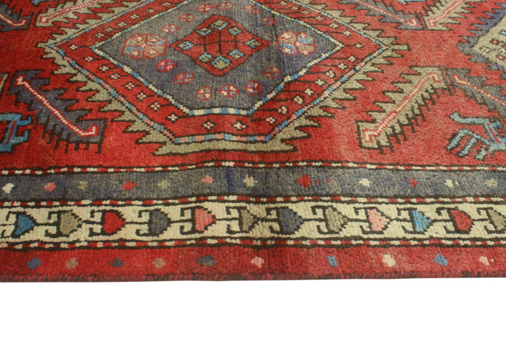 Fine Vintage Distressed Jacob Rust/Beige Runner, 2'10x9'9
