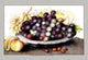 A Dish of Grapes and Peaches- Gallery Wrapped Canvas Art 28" x 42"