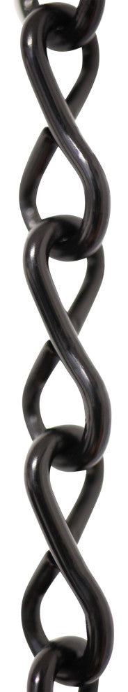 Steel Single Jack Basket Chain, Various Finishes, 3 Sizes, Black, U15