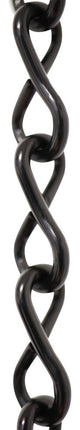 Steel Single Jack Basket Chain, Various Finishes, 3 Sizes, Black, U15