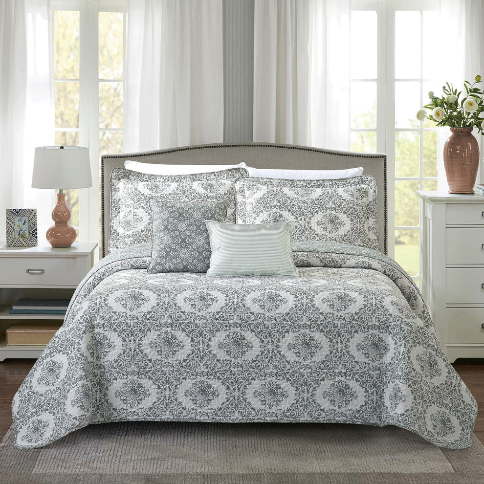 5 Piece Legacy Bedspread, Legacy, 122"x106"