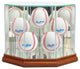 Octagon 5 Baseball Display Case, Walnut