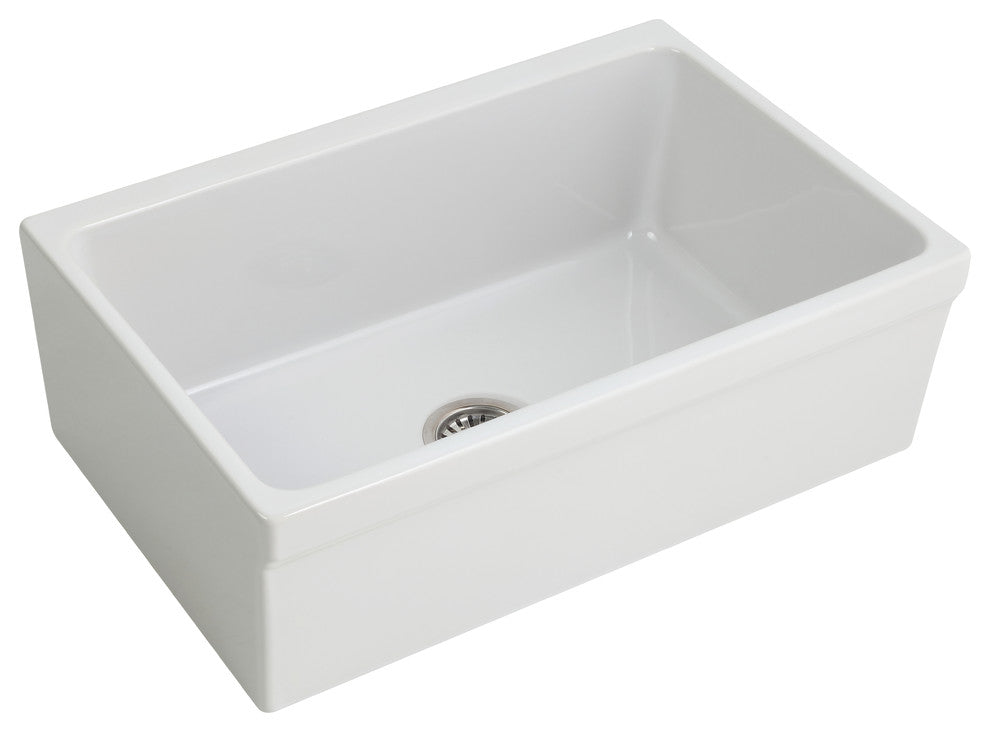 Opera Farmhouse Fireclay 30 in. Single Bowl Kitchen Sink
