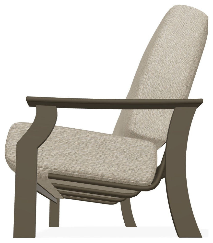 St. Catherine Deep Seat 3-Seat Outdoor Sofa, Grasscloth Dune/Beachwood