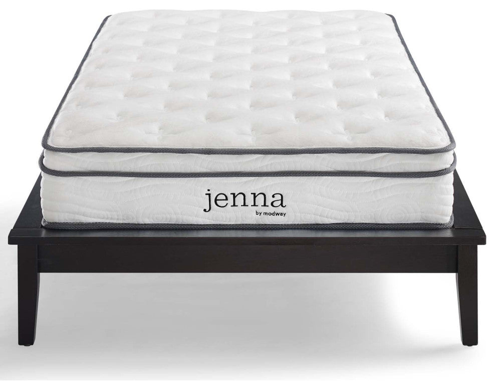 Jenna 8" Full Innerspring Mattress-White