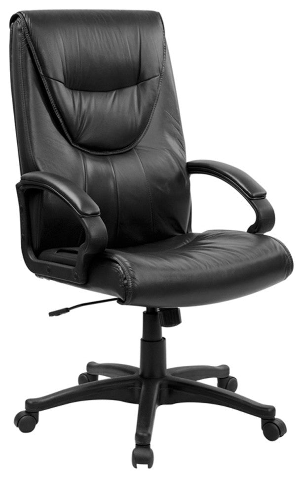 High Back Black Leather Executive Swivel Office Chair
