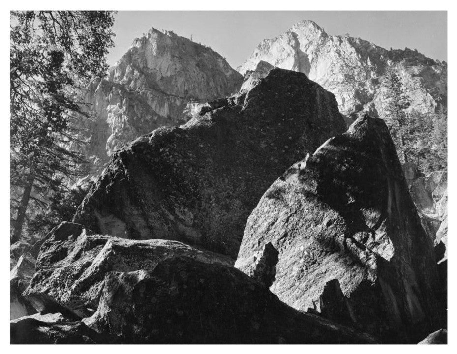 "Grand Sentinel, Kings River Canyon, 1936" Paper Art, 18"x14"
