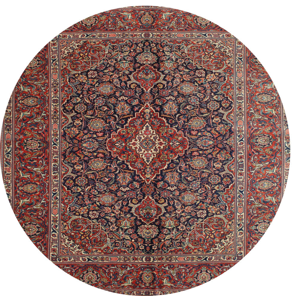 Ahgly Company Indoor Round Traditional Area Rugs, 3' Round