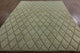 Unique Ivory Brocade Plush 8''x10'' Maroccan Hand Knotted Wool Area Rug H8422