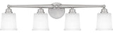 Quoizel CEC8632 Cecilia 4 Light 32"W Bathroom Vanity Light - Brushed Nickel