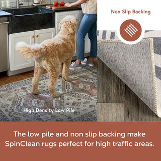 Nuloom Felipa Safari Washable Kids Area Rug, White Multicolor 7'x9'