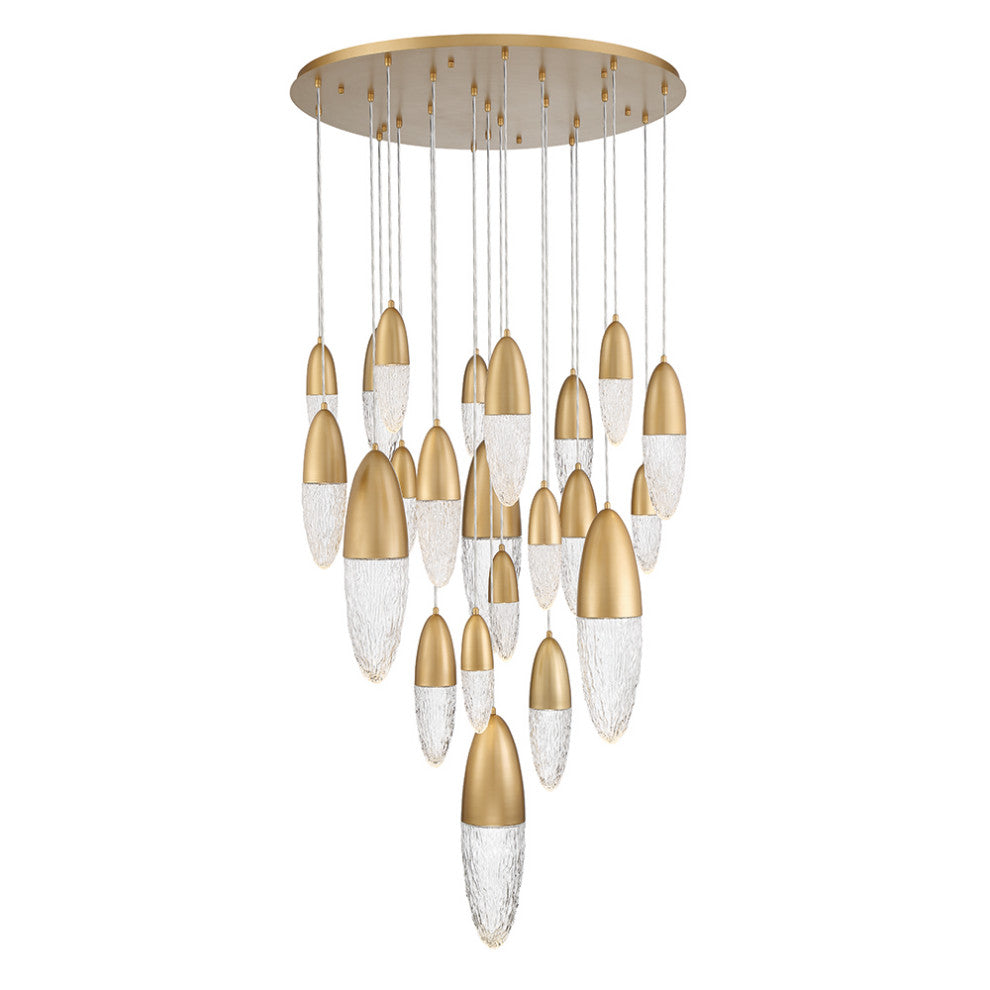 Ecrou 22-Light Chandelier, Gold