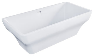 Eviva Lily 60" White Acrylic Free Standing Bathtub
