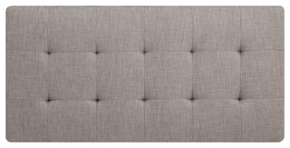 Riveredge Gray Polyester Upholstered Ottoman