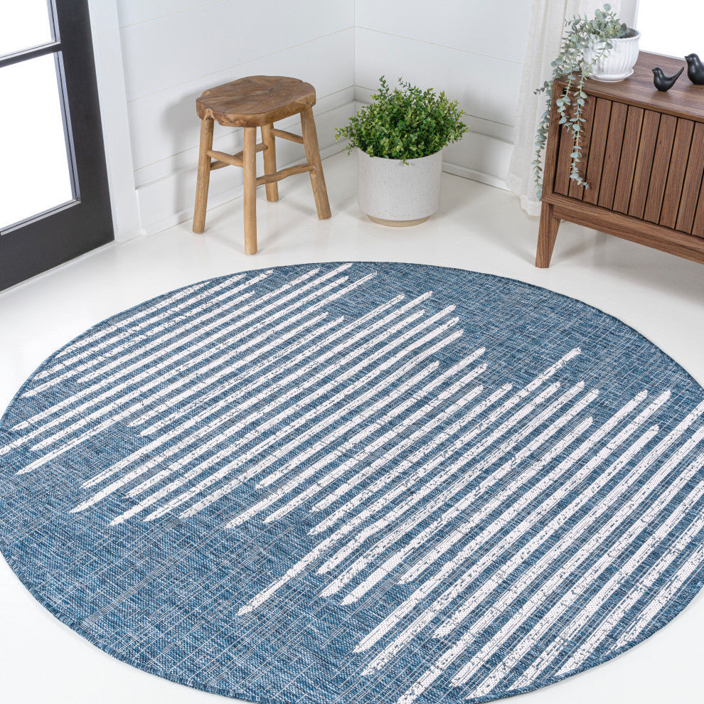 Zolak Berber Stripe Geometric Indoor/Outdoor Area Rug