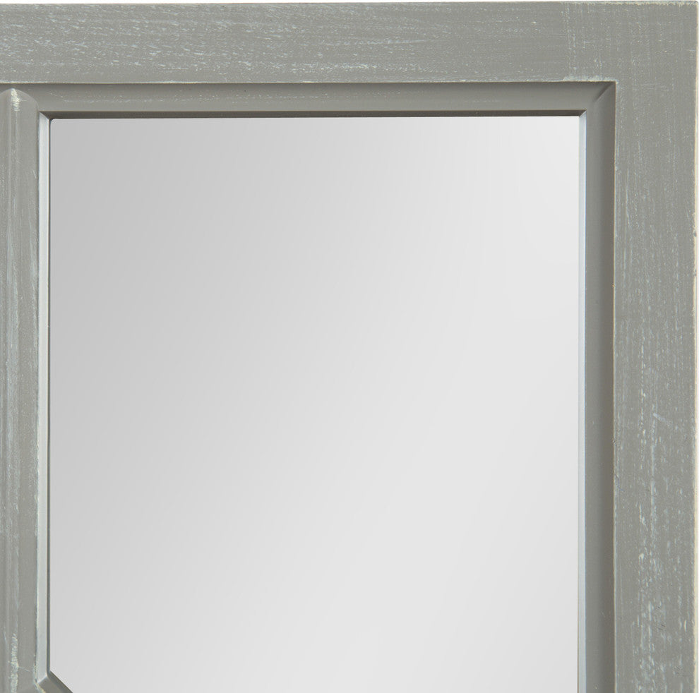 Cassat Framed Wall Accent Mirror, Gray 13x30