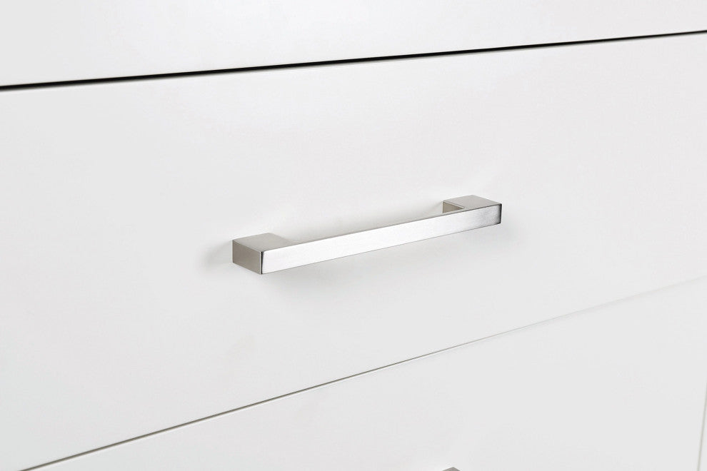 Wooden Chest with 5 Drawers, White