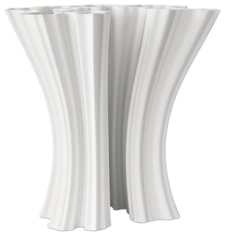 Godet White Vase