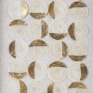 Madison Park Aurelian Emblem Capiz Shells Hand-Painted Detail 2-Piece Wall Decor