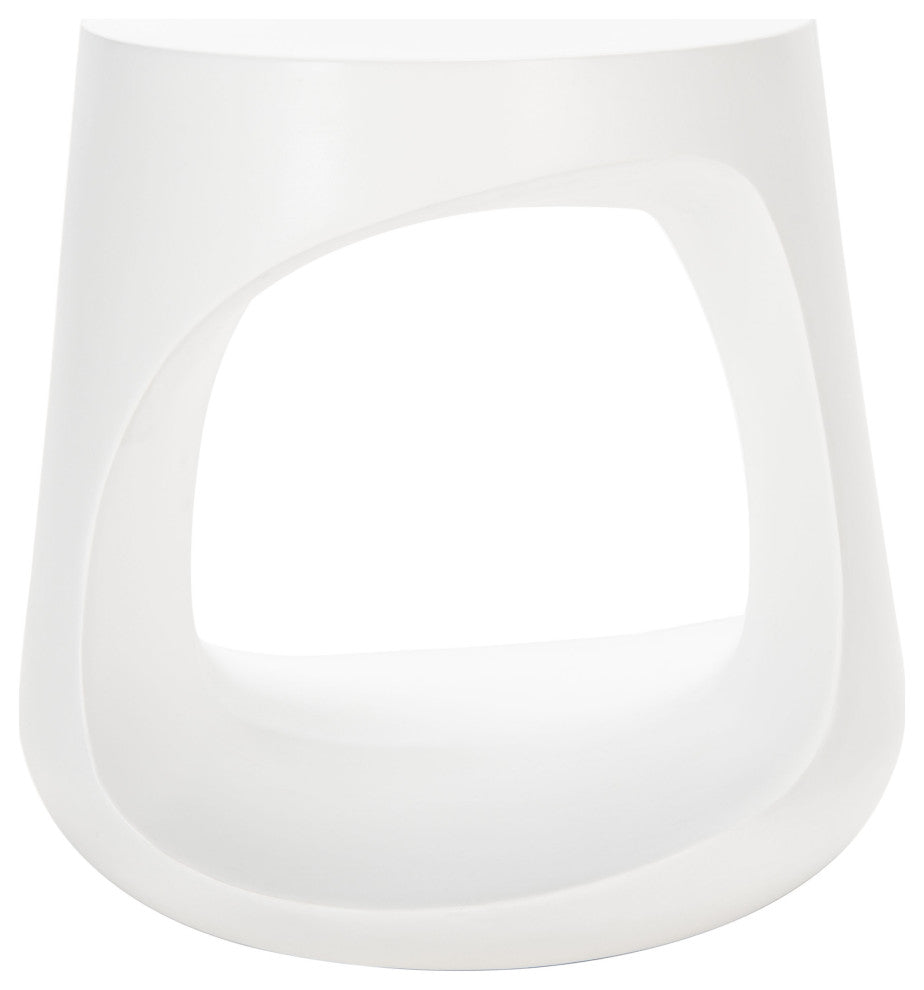 Safavieh Vikki Concrete Accent Stool Ivory