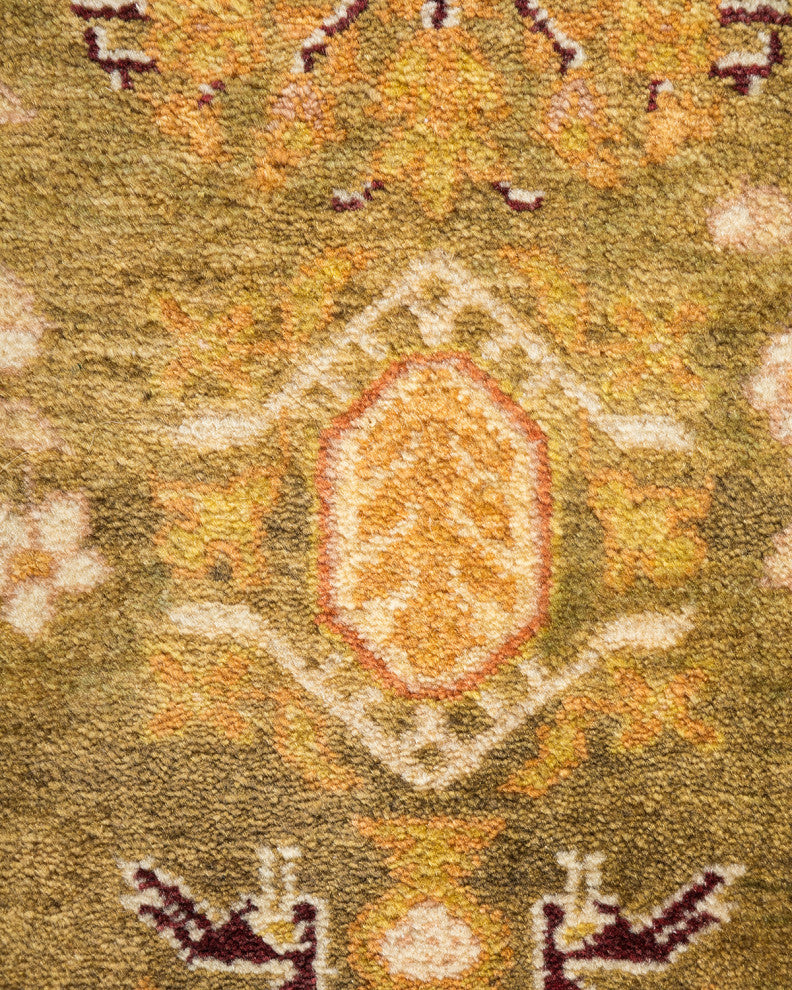Remi, One-of-a-Kind Hand-Knotted Area Rug Green, 6'1"x9'1"