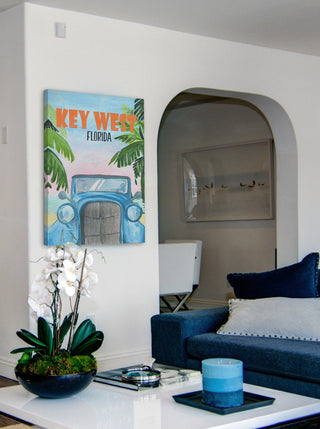 "Key West Poster" Painting Print on Wrapped Canvas, 20x30