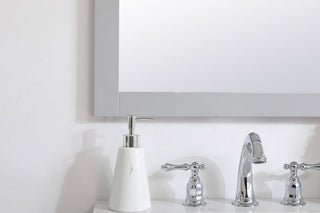 24" Contemporary Grey-Light Vanity Mirror