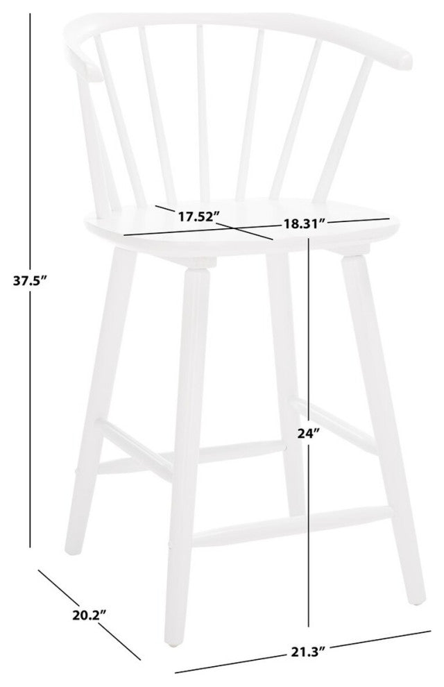 Safavieh Blanchard Counter Stool, White