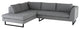 Janis Shale Grey Fabric Sectional Sofa, HGSC523