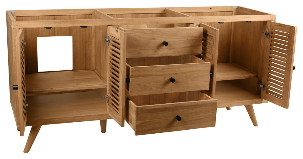 Avanity Harper Vanity Only, Natural Teak, 72"