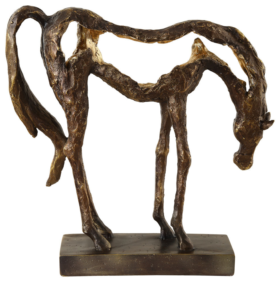 Uttermost Openly Grazing Horse Sculpture