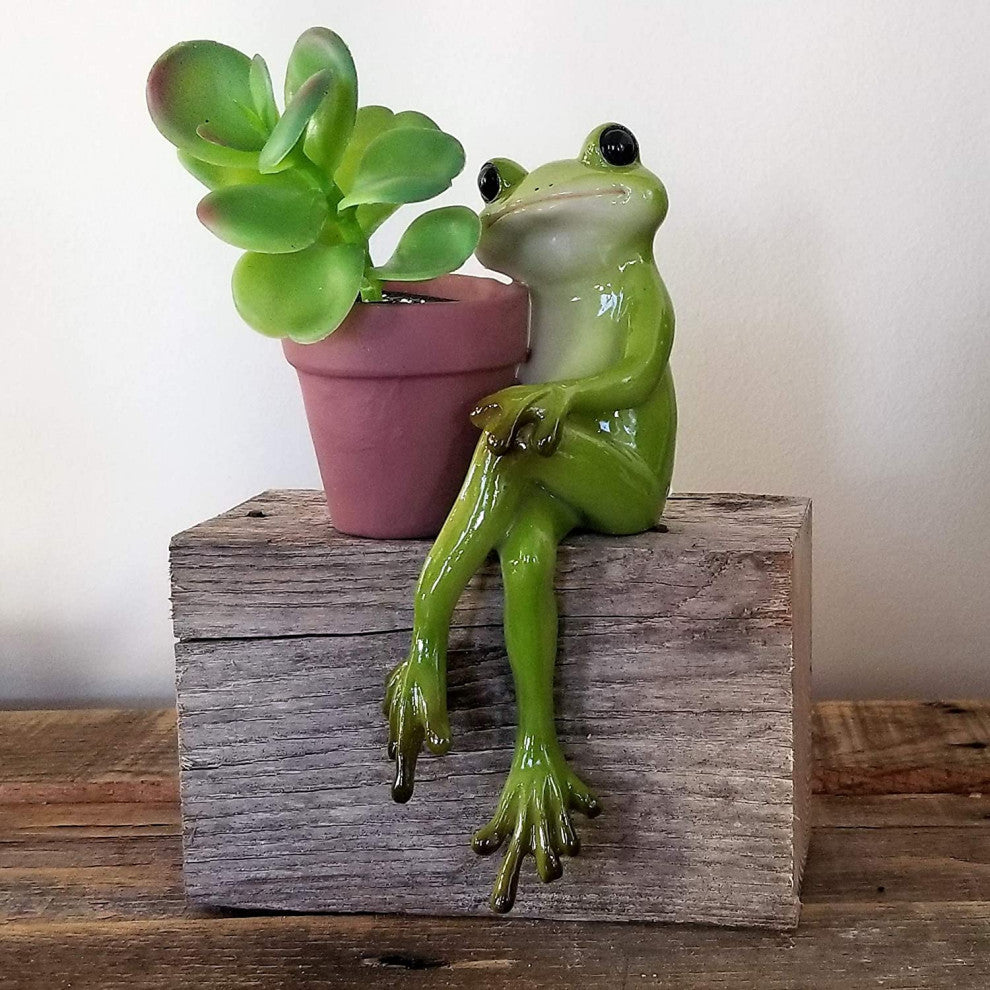 Sitting Frog Cute Animal Succulent Indoor Outdoor Flower Pot Planter Container