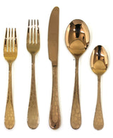 Coccodrillo Bronze Flatware Set, 5-Piece Set