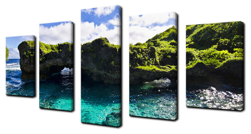 Ready2hangart Chris Doherty 'Seaglass II' 5-piece Canvas Wall Art
