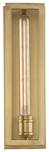 Clifton 1-Light Wall Sconce, Warm Brass