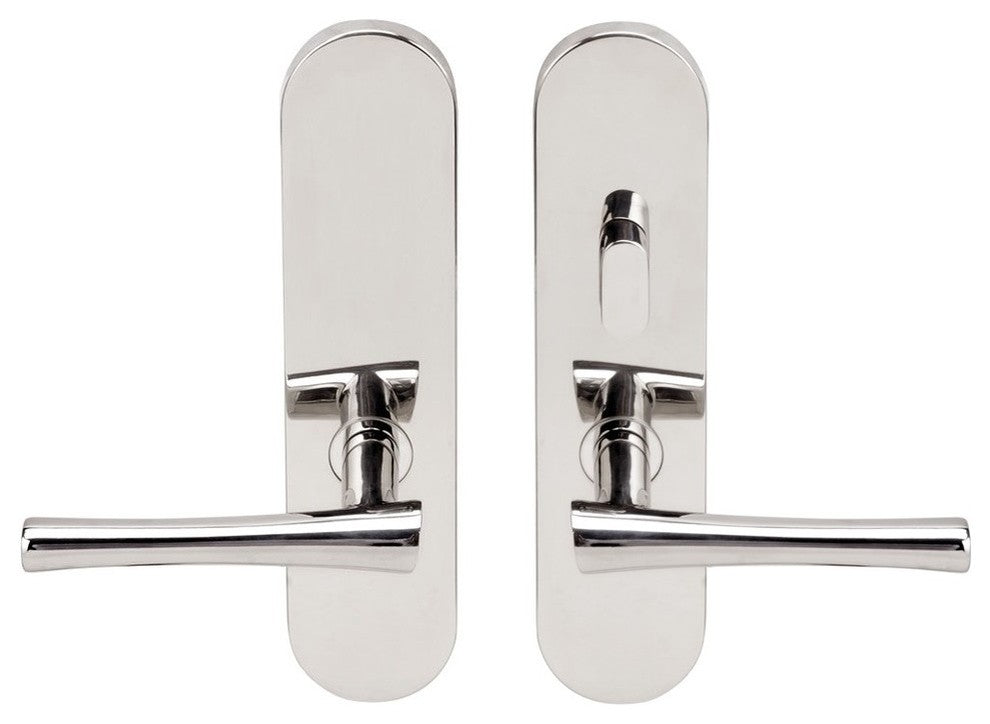 Champagne Lever, Tubular Passage With Privacy Bolt, RH, Polished Stainless Steel
