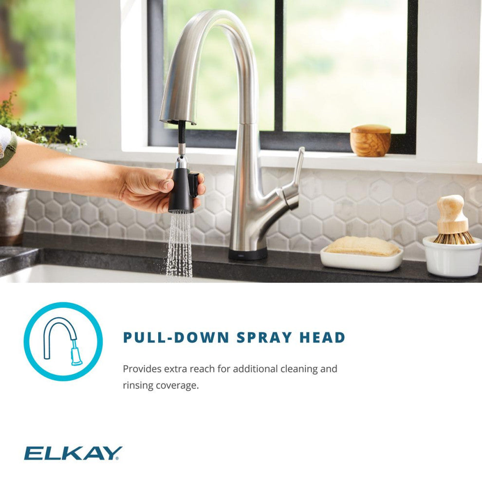 Avado Single Hole 2-in-1 Kitchen Faucet with Filtered Drinking Water, Matte Blac