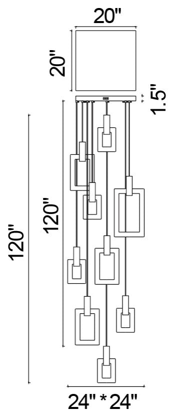 Anello LED Pendant With White Oak Finish