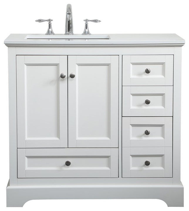 Elegant VF15536WH 36"Single Bathroom Vanity, White