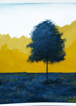 "Tree IV" Original Landscape Painting Lone Tree Series