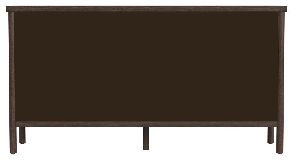 Lennon 6 Drawer Rounded Leg Dresser, Soft Brown