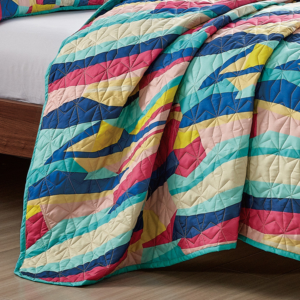 Kuniko 3 Piece Bedspread Set, Queen