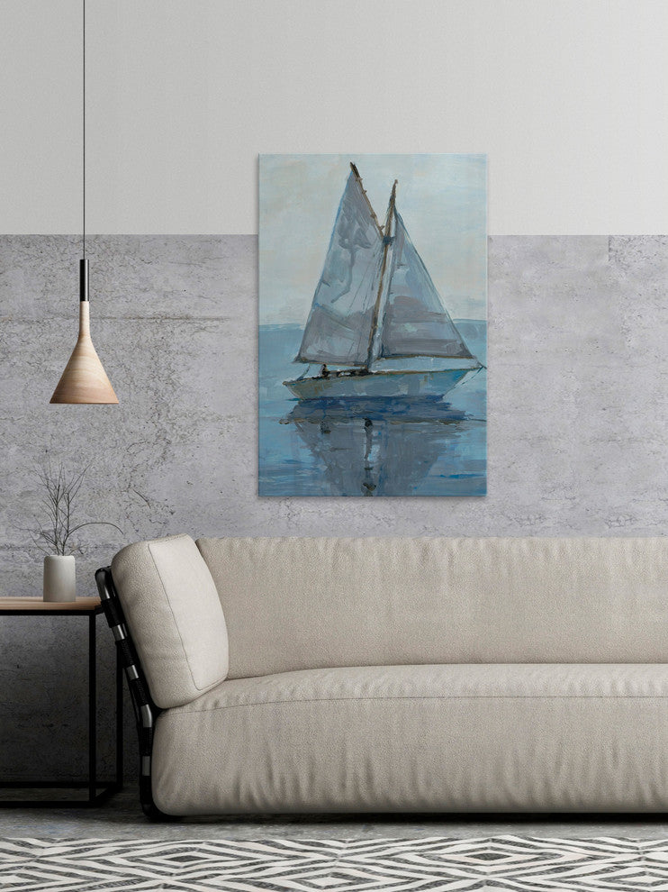 "At Peace in the Ocean" Painting Print on Wrapped Canvas, 40"x60"