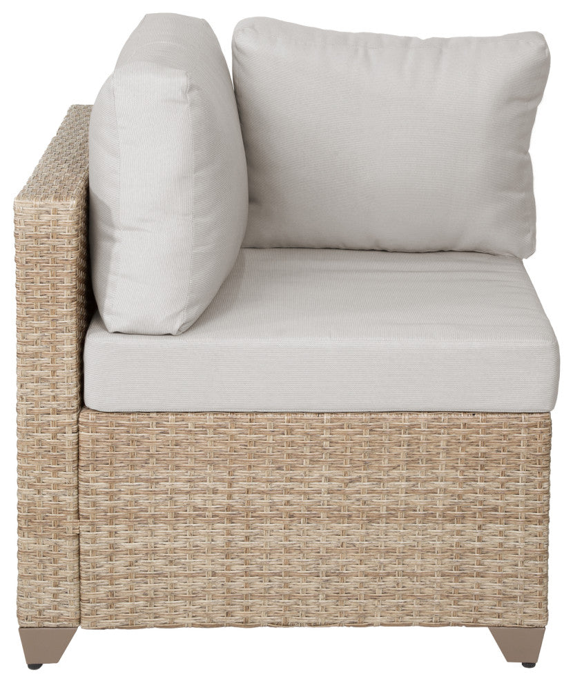 Maui 8-Piece Outdoor Conversation Set, Two Ottomans, Coffee Table, Hazel