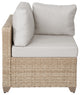 Maui 8-Piece Outdoor Conversation Set, Two Ottomans, Coffee Table, Hazel