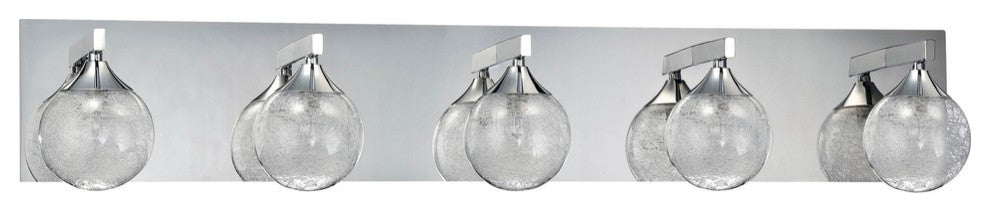 Fybra Series 1-Light Chrome Bath Light, 5-Light