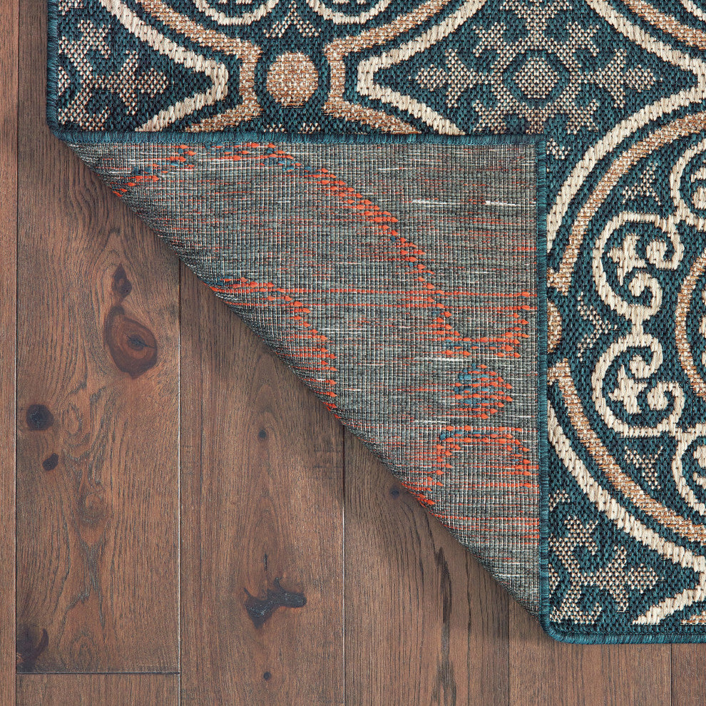 Latitude 609B3 Teal/Gray 9'10"x12'10" Rug