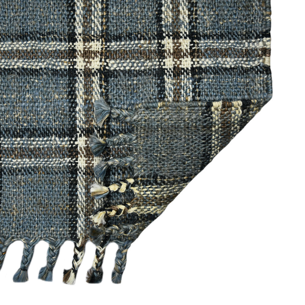 Hampton Okatan Area Rug, Blue, 2' x 3', Plaid