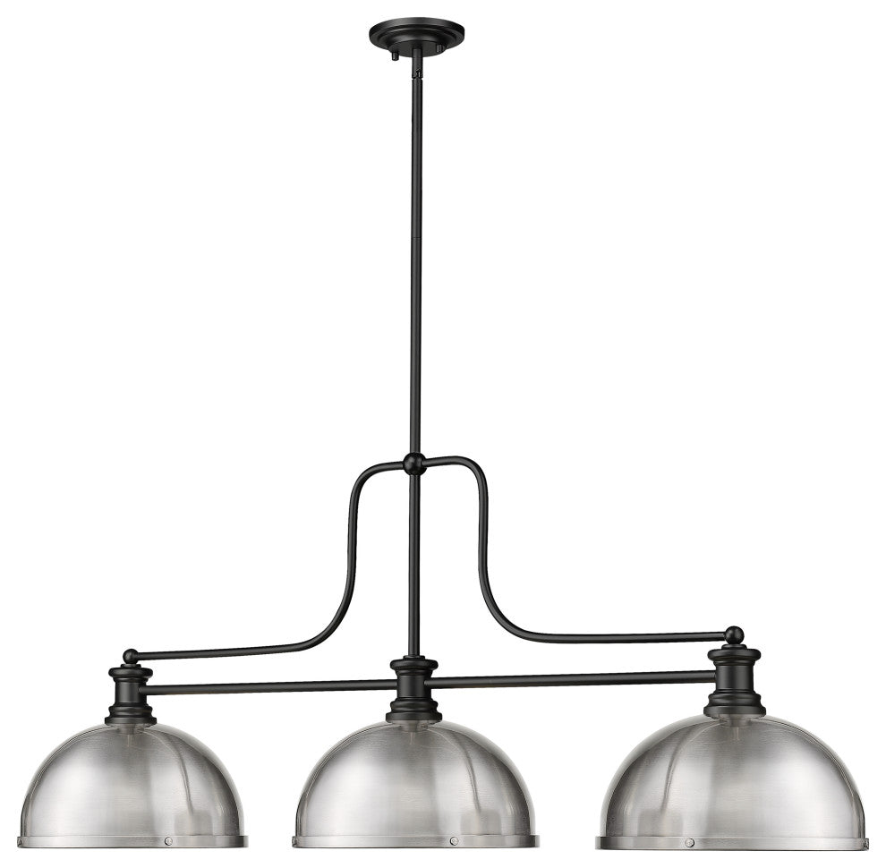 Zlite 725-3MB-D12BN 3-Light Billiard, Brushed Nickel