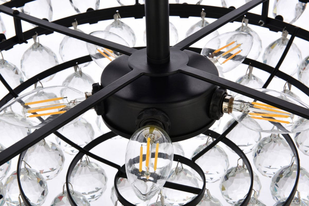 Eleana 20" Pendant, Black